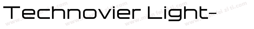 Technovier Light字体转换